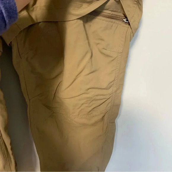 L.L. Bean tan  beige convertible shorts hiking pants - Picture 4 of 10